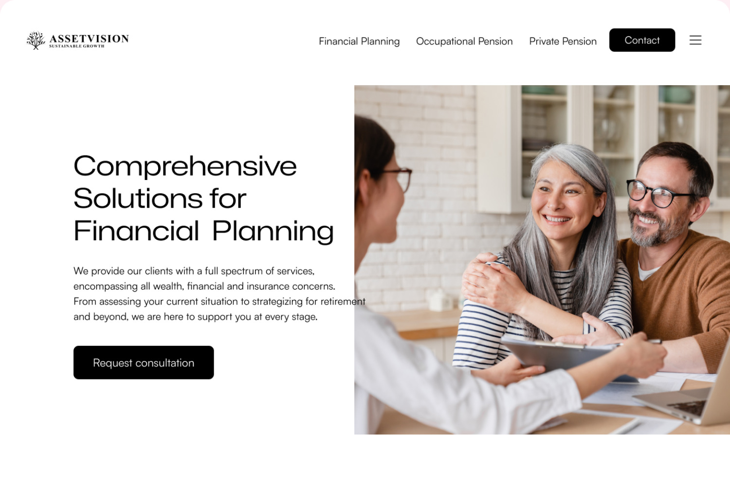 Minimal Consulting Firm Design